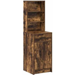 Highboard Smoked oak 40 x 40.5 x 135 cm Engineered wood Vidaxl Highboard Smoked oak 40 x 40.5 x 135 cm Engineered wood Vidaxl