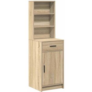 Highboard Sonoma oak 40 x 40.5 x 135 cm Engineered wood vidaXL Highboard Sonoma oak 40 x 40.5 x 135 cm Engineered wood vidaXL