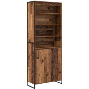 Tall Cabinets 2 pcs Old Wood 79 x 36 x 300 cm Engineered Wood vidaXL Tall Cabinets 2 pcs Old Wood 79 x 36 x 300 cm Engineered Wood vidaXL