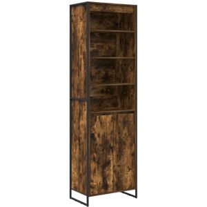 Tall Cabinets 2 pcs Smoke Oak 60 x 36 x 300 cm Engineered Wood vidaXL Tall Cabinets 2 pcs Smoke Oak 60 x 36 x 300 cm Engineered Wood vidaXL