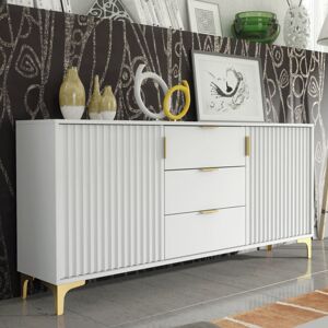 Creative Furniture - Tide Crest Gold Sideboard - White - 140cm Creative Furniture - Tide Crest Gold Sideboard - White - 140cm