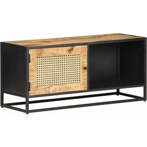 vidaXL Mango Wood TV Cabinet - Rustic 90x30x40cm vidaXL Mango Wood TV Cabinet - Rustic 90x30x40cm