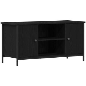 Vidaxl - tv Cabinet Black Oak 100x40x50 cm Engineered Wood and Steel Vidaxl - tv Cabinet Black Oak 100x40x50 cm Engineered Wood and Steel