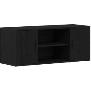 Tv Cabinet Black oak 100 x 35 x 40 cm Engineered wood Vidaxl Tv Cabinet Black oak 100 x 35 x 40 cm Engineered wood Vidaxl