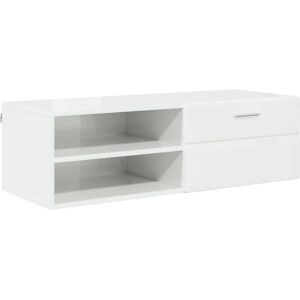 TV Cabinet High gloss white 100.5 x 39 x 30 cm Engineered wood vidaXL TV Cabinet High gloss white 100.5 x 39 x 30 cm Engineered wood vidaXL