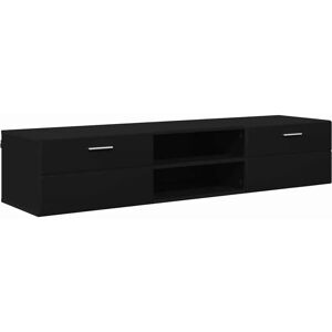 TV Cabinet with Drawer Black 150 x 39 x 30 cm Engineered wood vidaXL TV Cabinet with Drawer Black 150 x 39 x 30 cm Engineered wood vidaXL