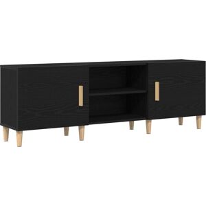 TV Stand - Black Oak, 150x30x50 cm, Made of Engineered Wood vidaXL TV Stand - Black Oak, 150x30x50 cm, Made of Engineered Wood vidaXL