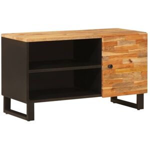 TV Cabinet with Shelf Brown 80 x 31.5 x 46 cm Solid Mango Wood vidaXL TV Cabinet with Shelf Brown 80 x 31.5 x 46 cm Solid Mango Wood vidaXL