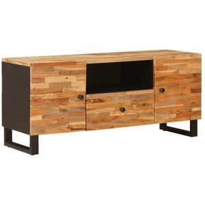 TV Cabinet with Shelf Brown 105 x 33 x 46 cm Solid Mango Wood vidaXL TV Cabinet with Shelf Brown 105 x 33 x 46 cm Solid Mango Wood vidaXL