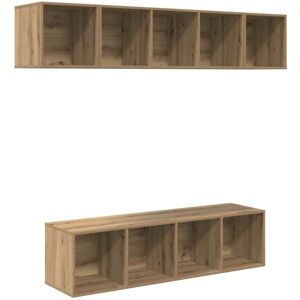 BONNEVIE TV Cabinet Set Wall-mounted 4 pcs,TV unit,TV stand Artisan oak Engineered wood CFW170462 BONNEVIE TV Cabinet Set Wall-mounted 4 pcs,TV unit,TV stand Artisan oak Engineered wood CFW170462