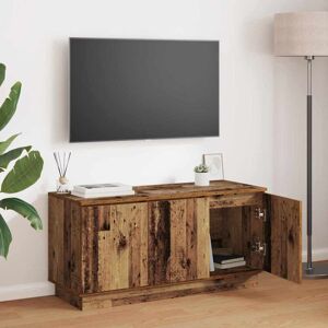 TV Cabinet with LED Old Wood 100 x 38 x 49 cm Engineered wood vidaXL TV Cabinet with LED Old Wood 100 x 38 x 49 cm Engineered wood vidaXL