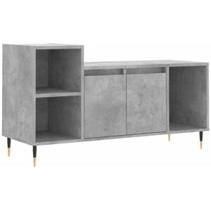 vidaXL Grey Concrete TV Cabinet - 100x35x55 cm Media Storage vidaXL Grey Concrete TV Cabinet - 100x35x55 cm Media Storage