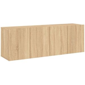vidaXL Sonoma Oak Wall-mounted TV Cabinets - 2 pcs vidaXL Sonoma Oak Wall-mounted TV Cabinets - 2 pcs