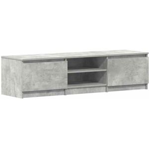 vidaXL TV Cabinet Engineered Wood Concrete Grey 140x40x35.5 cm Media Centre Sideboard vidaXL TV Cabinet Engineered Wood Concrete Grey 140x40x35.5 cm Media Centre Sideboard