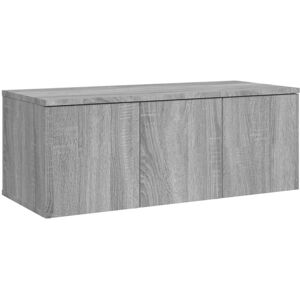 vidaXL Grey Sonoma TV Cabinet Engineered Wood 80x34x30 cm - TV Cabinet vidaXL Grey Sonoma TV Cabinet Engineered Wood 80x34x30 cm - TV Cabinet