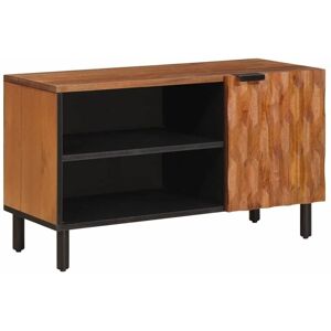 TV Cabinet Acacia Brown Finish 80 x 33 x 46 cm Solid Mango Wood vidaXL TV Cabinet Acacia Brown Finish 80 x 33 x 46 cm Solid Mango Wood vidaXL