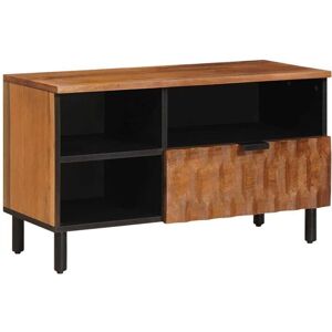 TV Cabinet Acacia Brown Finish 80 x 33 x 46 cm Solid Mango Wood vidaXL TV Cabinet Acacia Brown Finish 80 x 33 x 46 cm Solid Mango Wood vidaXL