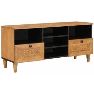 TV Cabinet Light brown 100 x 33 x 46 cm Solid mango wood vidaXL TV Cabinet Light brown 100 x 33 x 46 cm Solid mango wood vidaXL