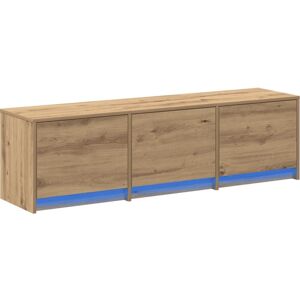 Vidaxl - tv Cabinet with led Artisan Oak 140x34x40 cm Engineered Wood Vidaxl - tv Cabinet with led Artisan Oak 140x34x40 cm Engineered Wood