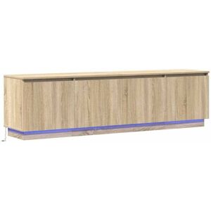 Vidaxl - tv cabinet with led Sonoma oak 180 x 38 x 49 cm Engineered Wood Vidaxl - tv cabinet with led Sonoma oak 180 x 38 x 49 cm Engineered Wood