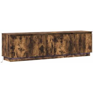 Vidaxl - tv cabinet with led Smoked oak 180 x 38 x 49 cm Engineered Wood Vidaxl - tv cabinet with led Smoked oak 180 x 38 x 49 cm Engineered Wood