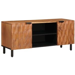 TV Cabinet with Shelf Acacia Brown Finish 105 x 33.5 x 46 cm vidaXL TV Cabinet with Shelf Acacia Brown Finish 105 x 33.5 x 46 cm vidaXL
