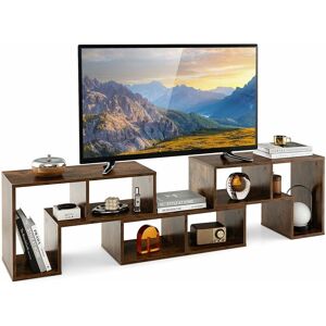 Costway - Brown tv Stand for TVs up to 65 Inches Free Combination Adjustable tv Cabinet Center Costway - Brown tv Stand for TVs up to 65 Inches Free Combination Adjustable tv Cabinet Center