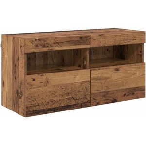 TV Wall Cabinet Old Wood 80 x 30 x 40 cm Engineered Wood vidaXL TV Wall Cabinet Old Wood 80 x 30 x 40 cm Engineered Wood vidaXL