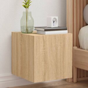 vidaXL TV Wall Cabinets with LED Lights - 2 pcs Sonoma Oak vidaXL TV Wall Cabinets with LED Lights - 2 pcs Sonoma Oak