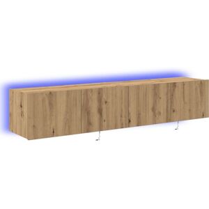 Vidaxl - tv Wall Cabinets with led Lights 2 pcs Artisan Oak 80x35x31 cm Vidaxl - tv Wall Cabinets with led Lights 2 pcs Artisan Oak 80x35x31 cm