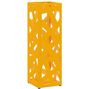 Umbrella Stand Mustard 15.5 x 15.5 x 49 cm Steel Vidaxl Umbrella Stand Mustard 15.5 x 15.5 x 49 cm Steel Vidaxl