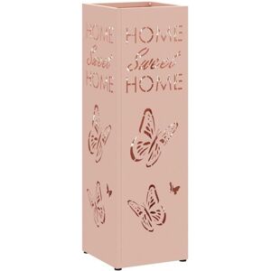Umbrella Stand Pink 15.5 x 15.5 x 49 cm Steel Vidaxl Umbrella Stand Pink 15.5 x 15.5 x 49 cm Steel Vidaxl