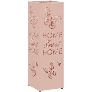 Umbrella Stand Pink 15.5 x 15.5 x 49 cm Steel Vidaxl Umbrella Stand Pink 15.5 x 15.5 x 49 cm Steel Vidaxl