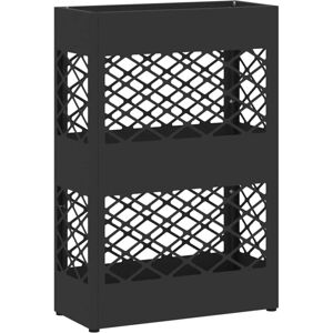 Umbrella Stand with Storage Black 28 x 12 x 41 cm Steel Vidaxl Umbrella Stand with Storage Black 28 x 12 x 41 cm Steel Vidaxl