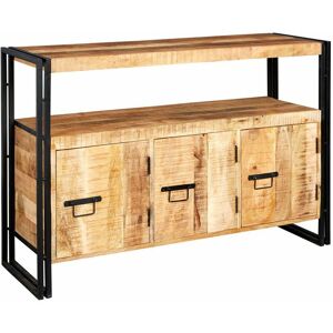 Verty Furniture - Upcycled Industrial Mintis Sideboard with 3 Doors - Light Wood Verty Furniture - Upcycled Industrial Mintis Sideboard with 3 Doors - Light Wood
