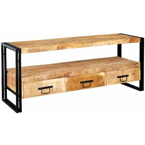 Verty Furniture - Upcycled Industrial Vintage Mintis Large Tv Stand - Light Wood Verty Furniture - Upcycled Industrial Vintage Mintis Large Tv Stand - Light Wood