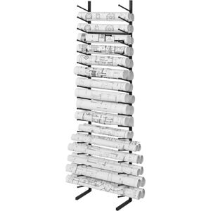 VEVOR Blueprint Storage Rack, Hanging Poster Display Rack 16-Tier, Vertical Blueprint Roll File Holder 2 Rolls/tire, Roll File Storage Rack for VEVOR Blueprint Storage Rack, Hanging Poster Display Rack 16-Tier, Vertical Blueprint Roll File Holder 2 Rolls/tire, Roll File Storage Rack for