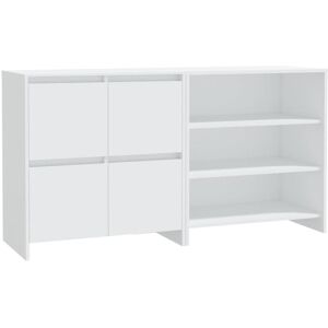 vidaXL 2 pcs. Sideboard White Wood-Based Material - Sideboard vidaXL 2 pcs. Sideboard White Wood-Based Material - Sideboard