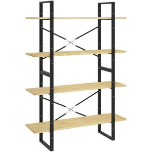 4-Tier Book Cabinet 100x30x140 cm Solid Pine Wood Vidaxl 4-Tier Book Cabinet 100x30x140 cm Solid Pine Wood Vidaxl