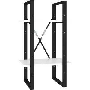 2-Tier Book Cabinet White 40x30x70 cm Engineered Wood Vidaxl 2-Tier Book Cabinet White 40x30x70 cm Engineered Wood Vidaxl