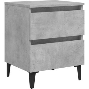 Bed Cabinet Concrete Grey 40x35x50 cm Engineered Wood Vidaxl Bed Cabinet Concrete Grey 40x35x50 cm Engineered Wood Vidaxl