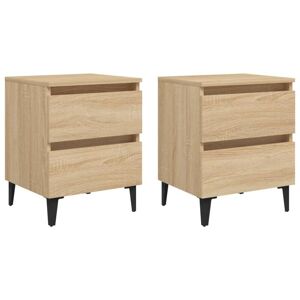 Vidaxl - Bed Cabinets 2 pcs Sonoma Oak 40x35x50 cm Engineered Wood Vidaxl - Bed Cabinets 2 pcs Sonoma Oak 40x35x50 cm Engineered Wood