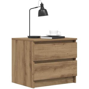 Bedside Cabinets 2 pcs Artisan Oak 50x40x43.5 cm Engineered Wood vidaXL Bedside Cabinets 2 pcs Artisan Oak 50x40x43.5 cm Engineered Wood vidaXL