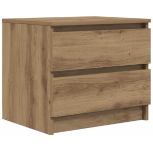 Vidaxl - Bedside Cabinet Artisan Oak 50x40x43.5 cm Engineered Wood Vidaxl - Bedside Cabinet Artisan Oak 50x40x43.5 cm Engineered Wood