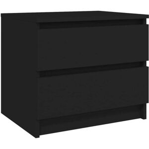 Bed Cabinet Black 50x39x43.5 cm Engineered Wood Vidaxl Bed Cabinet Black 50x39x43.5 cm Engineered Wood Vidaxl