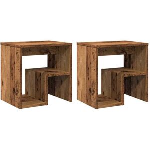 Bedside Cabinets 2 pcs Old Wood 40x30x40 cm Engineered Wood Vidaxl Bedside Cabinets 2 pcs Old Wood 40x30x40 cm Engineered Wood Vidaxl