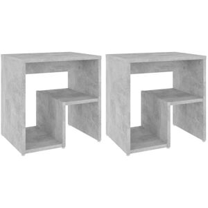 Bed Cabinets 2 pcs Concrete Grey 40x30x40 cm Engineered Wood Vidaxl Bed Cabinets 2 pcs Concrete Grey 40x30x40 cm Engineered Wood Vidaxl