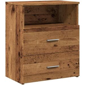 Bedside Cabinet Old Wood 50x32x60cm Engineered Wood Vidaxl Bedside Cabinet Old Wood 50x32x60cm Engineered Wood Vidaxl