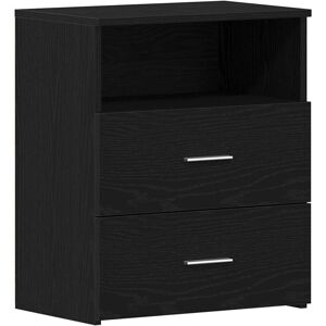 Vidaxl - Nightstands Set of 2 Black Oak 50x32x60cm Made of Engineered Wood Vidaxl - Nightstands Set of 2 Black Oak 50x32x60cm Made of Engineered Wood