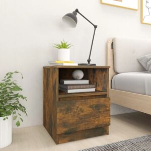 Bedside Cabinets 2 pcs Smoked Oak 40x40x50 cm Engineered Wood vidaXL Bedside Cabinets 2 pcs Smoked Oak 40x40x50 cm Engineered Wood vidaXL